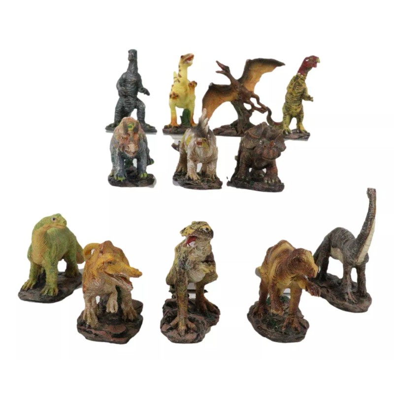 Ebros Gift Educational Prehistoric Dinosaur Miniature Figurines Collection Set of