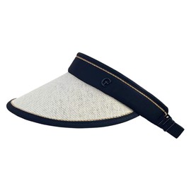 White Fang CA554 Women's Visor, Sun Visor, Plain, Hat, Foldable, Lightweight, Running, Brim Length Cap, white