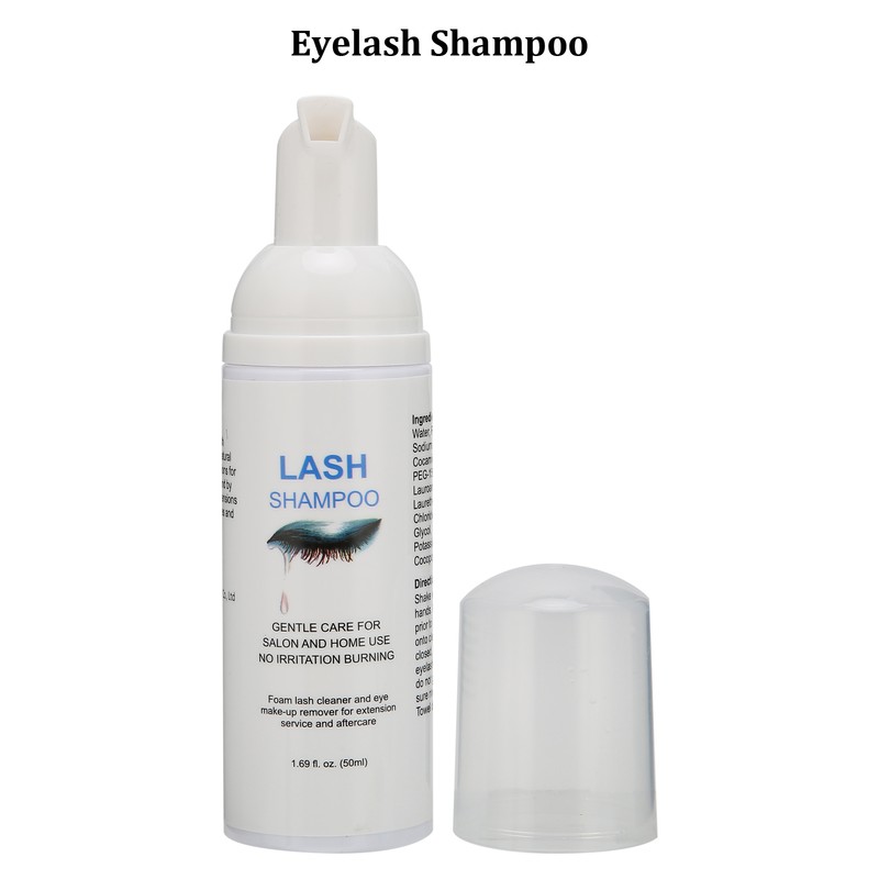 50ml Eyelash Shampoo Mild False Eyelash Grafting Extension Shampoo Cleaning