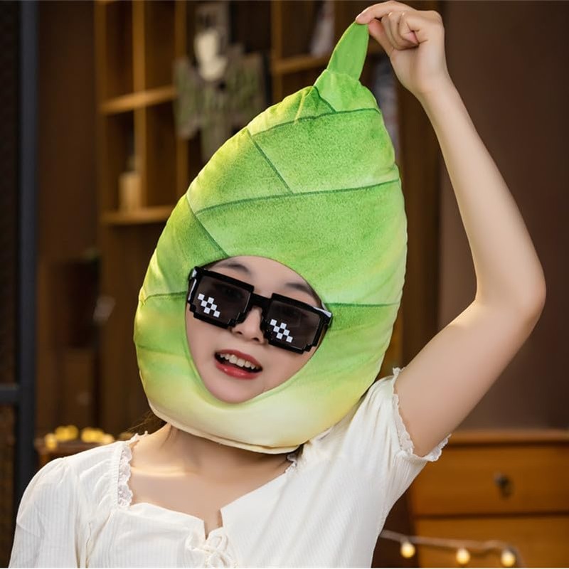 [Flymaple] かぶりもの たけのこ 面白いハット 着ぐるみ 帽子 エイ ハット コスプレ コスチューム