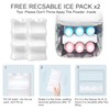 QIUXQIU Breast Milk Storage Cooler Bag with Ice Pack Insulated