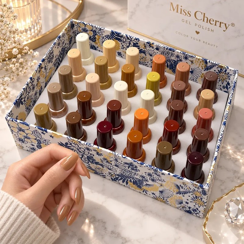 Miss Cherry Gel Semipermanente Gama 30pz Para Uñas 9ml