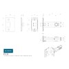 Carlisle Brass BTL30 BTL30AB 76MM CE B/T Tubular MORTICE Latch