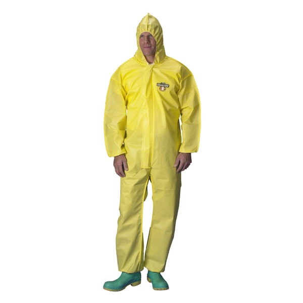 Lakeland ChemMax Protective Coverall with Attached Hood, Zipper, Storm Flap,