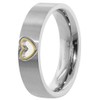 Boccia 0143-0258 Women's Titanium Ring Size 58/18.5, gold, Modern