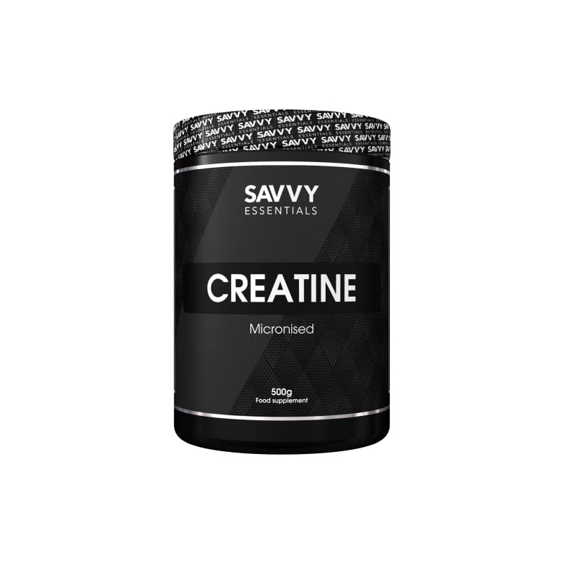 Savvy Essentials | 100% Pure Micronized Creatine Monohydrate for Endurance,