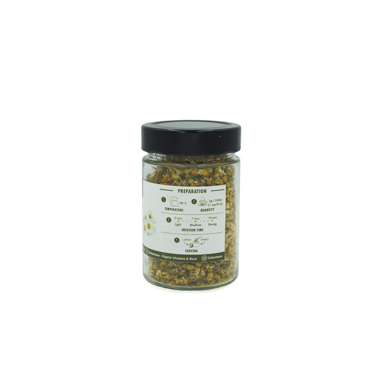 Collecteave Organic Greek Chamomile - Glass Jar - 30 g