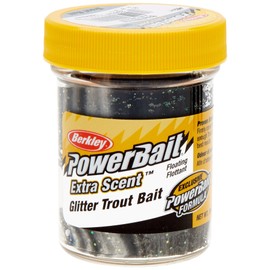 Berkley Powerbait Select Glitter Troutbait - Black/White, 50 g