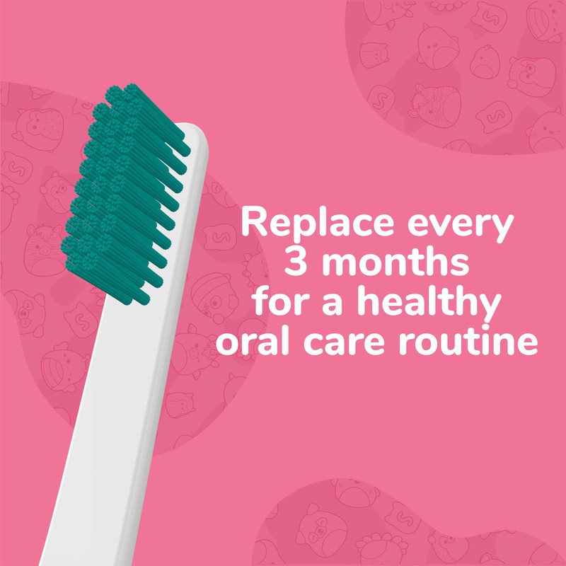 Brush Buddies Squishmallows Assorted Manual Toothbrushes, Soft Toothbrushes, Toothbrushes for