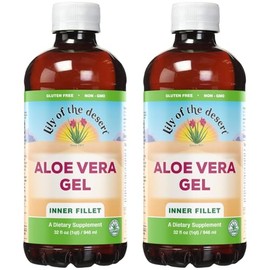 Pack of 2 x Lily of the Desert Aloe Vera Gel Inner Fillet - 32 fl oz