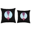 Pouring Wine Wine Pouring Into Glass Stylish Illustration Throw Pillow