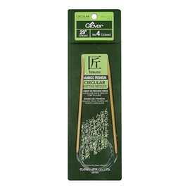 Clover 3016/29-4 Takumi Bamboo Circular 29-Inch Knitting Needles, Size 4