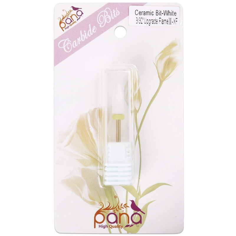 PANA Professional USA Ceramic White Flame Cone Shaped Bit Nail