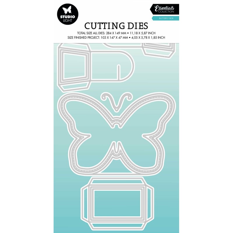 Studio Light SL Cutting Die Butterfly Box Essentials 282x147x1mm 13