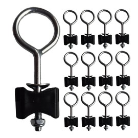 Gatuida 15 Sets Trampoline Fixing Screw Circle Design for Enhanced Stability Heavy Duty Replacement Accessories for Secure Jumping Compatibility for All Trampoline Types