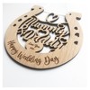 Lucky Wedding Wooden Horseshoe For The Bride And Groom To