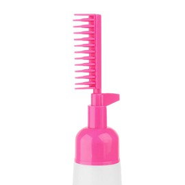 kokiya Hair Comb Bottle Ergonomic Design Hair Coloring Bottle for Hair Dye Shampoo, rose red
