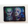 Harley Quinn and Joker Custom Art Iron on Patch.  Very