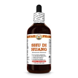 Shu Di Huang (Rehmannia Glutinosa) Dry Prepared Root Tincture, Made in Hawaii, All Natural, Vegan, Pure Liquid Extract - 4 fl.oz