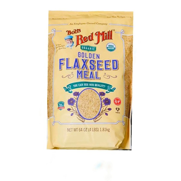 Bob’s Red Mill Organic Golden Flaxseed Meal 4 Pounds Total 64 Ounce