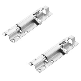 2PCS Door Lock Bolt - for Bathroom, Bedroom,Toilet, Shed, Shower, Door - Catch Latch Slide Bolt Easy Fit with Screws