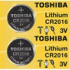 Toshiba 2Pk CR2016 TOSHIBA Battery for Casio G Shock Watch