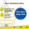 SAFETYKING® 8 x Fire Door Keep Shut Stickers 78mm Diameter