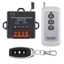 idealWIN Forward Reverse Switch Working Voltage DC5V to 48V, Linear Actuator 12v Remote Switch of Current Rating 10A, Remote Control Distance168 ft,for Linear Actuator,Winch Solenoid Relay Contactor.