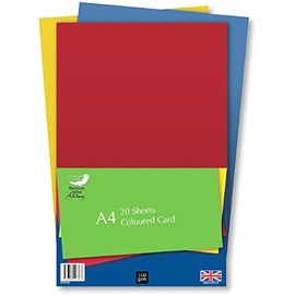 Coloured Card 20sheet A4