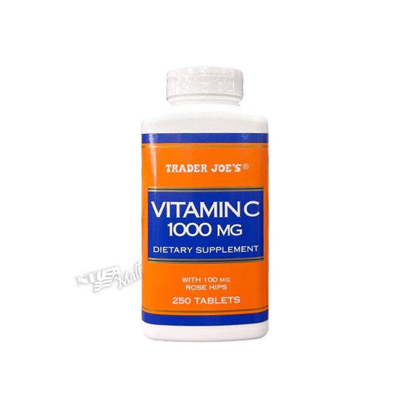 트레이더조 비타민 C 1000MG 로즈힙 100MG 함유 250정 TRADER JOE’S