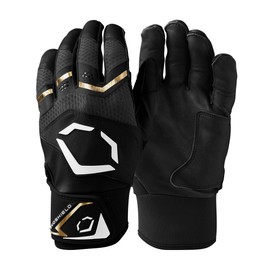 EvoShield Adult Carbyne Batting Gloves - Black, Large