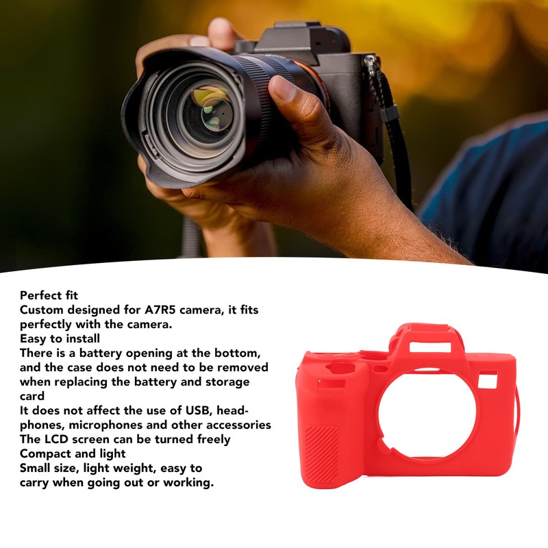 Silicone Camera Protective Case Scratch Resistant Soft Silicone Camera Housing