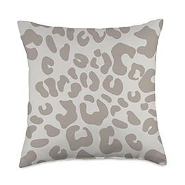 neutral cream Print Leopard Cheetah Animal Print Neutral Cream Cheetah Leopard Print Animal Skin Cute Trendy Throw Pillow, 18x18, Multicolor