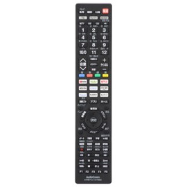 Ohm Electric AudioComm TV Remote Control Universal AV-R880Z 03-5034 OHM No Settings Required AV Learning Remote Control Antibacterial Type Video Distribution Button Black