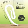 Yuhman 120 Pack Curtain Hooks Plastic White – 2.8cm x