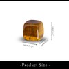 Tiger's Eye Crystal Dice Set - 7 Pieces 1.3 cm
