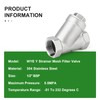TAISHER 1PCS 304 Stainless Steel 1/2" BSP Female WYE Y