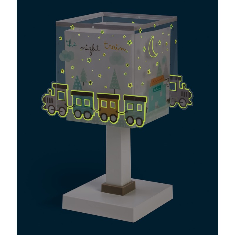 Dalber Children's Table Lamp Bedside Lamp Children's Room Train Colours