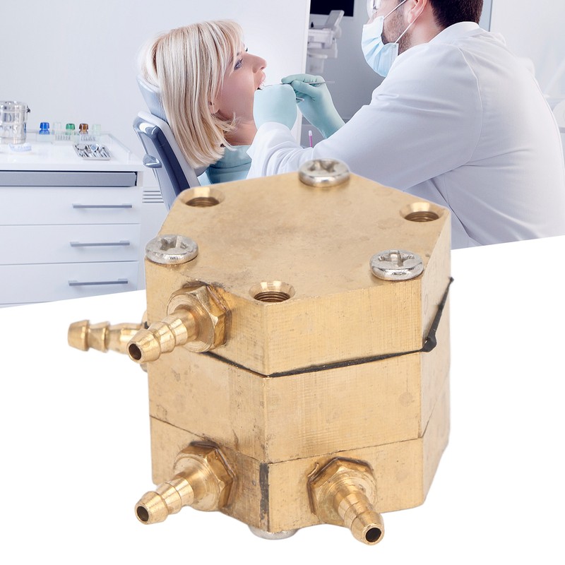 Hexagonal Dental Water Valve Good Passability Copper Water Pressure Regulator