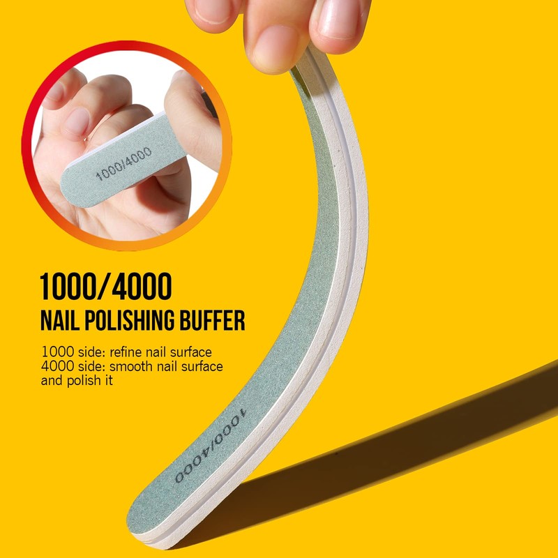 Nail Buffers and Files, FANDAMEI Nail Tools kit with 3PCS