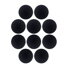 iplusmile 10 Pcs Anti-collision Stickers Black Door Handle Wall Black Door Knob Door Bumper Absorbent Bumper Door Hinge Stopper Black Door Stop Silica Gel Door Stopper No Punching