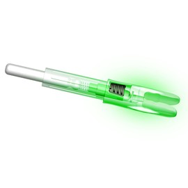 Reikawa G X H S GT Lighted Nocks for Arrows with .165 .204 .233 .244 .246 Light up Knocks Archery illuminocks Compound Bow LED Arrow Nocks for Hunting Shooting 6-Pack (Green, G/0.165")