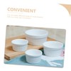 Zerodeko 6pcs Ceramic Dessert Bowls Set Heat Resistant Pudding Bowls