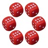 6 Sided Dice,Acrylic Playing Dice with Heart-Shaped Dots - Rounded