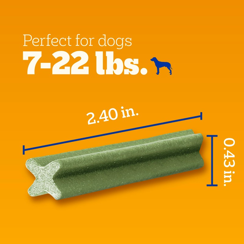 Pedigree Dentastix Small and Toy Breed Dog Treats, Fresh Flavor,