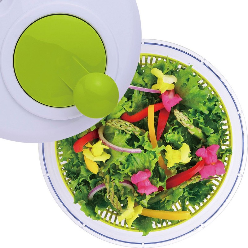 Wahei Freiz GC-141 Z Cook Salad Spinner, Vegetable Drainer, White,