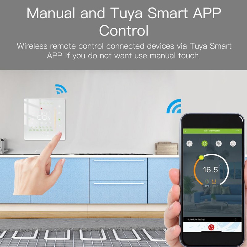 Smart Thermostat WiFi Programmable Phone App Control Water Floor Heating