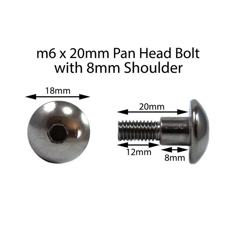 Yamaha R1 98-01 Complete Stainless Steel & Hardware Door Bolt