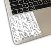 Autodesk Maya Reference Keyboard Hotkeys Decals for Mac OS Black,