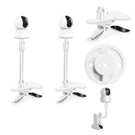 HGBANKASA Flexible Mount, Surveillance Camera Mount for TP-Link Tapo C200 C210 Cameras, 360 Degree Rotation, No Wall Hole, No Tools Required, Easy Installation, 2 Piece Set